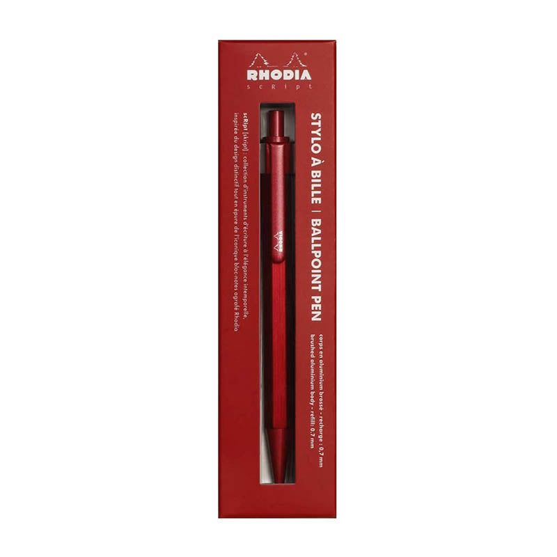 RHODIA scRipt 0.7mm Ball Pen Red