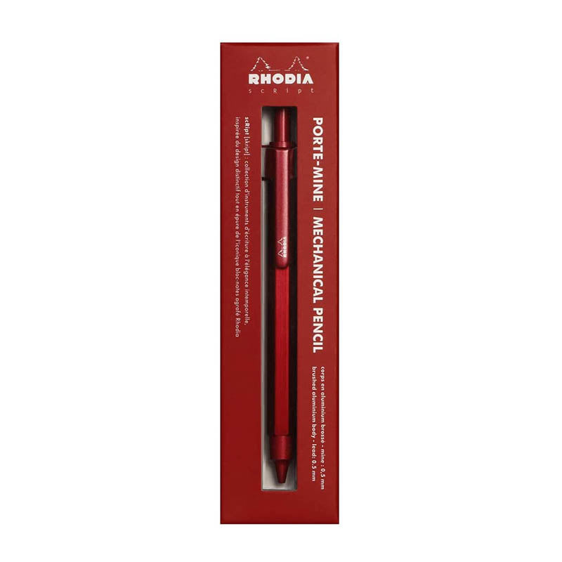 RHODIA scRipt 0.5mm Mechanical Pencil Red