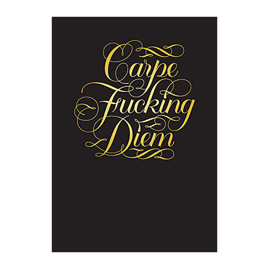 Calligraphuck Carpe F**ing Diem Flexi Journal Default Title