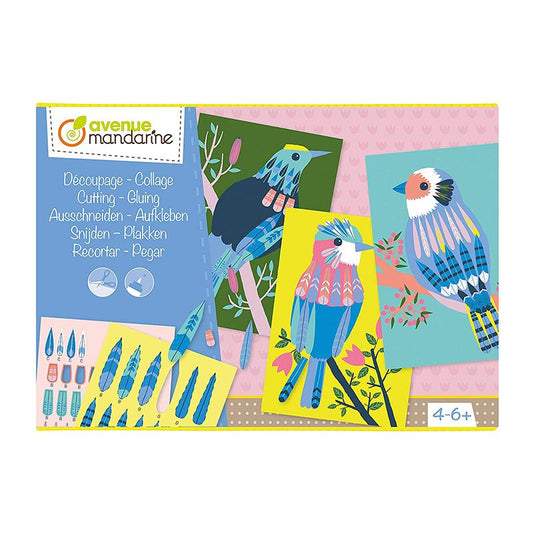 AVENUE MANDARINE Creative Box Cutting-Gluing Birds 1206708