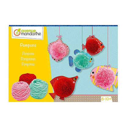 AVENUE MANDARINE Creative Box Pompoms to hang 3D Fishes 1206729