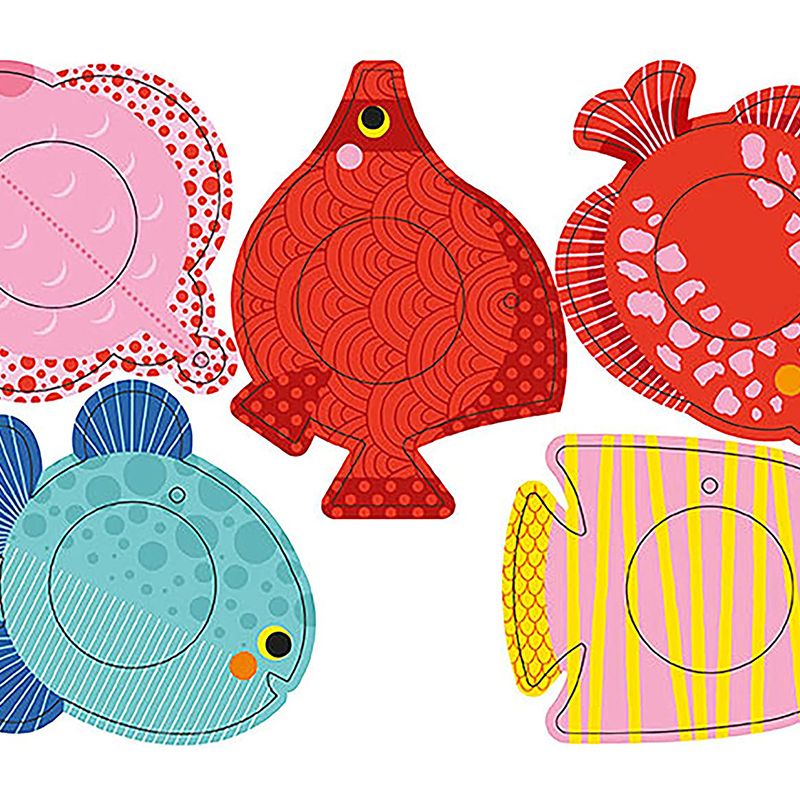 AVENUE MANDARINE Creative Box Pompoms to hang 3D Fishes 1206729