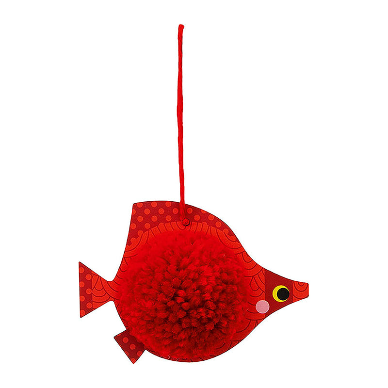 AVENUE MANDARINE Creative Box Pompoms to hang 3D Fishes 1206729