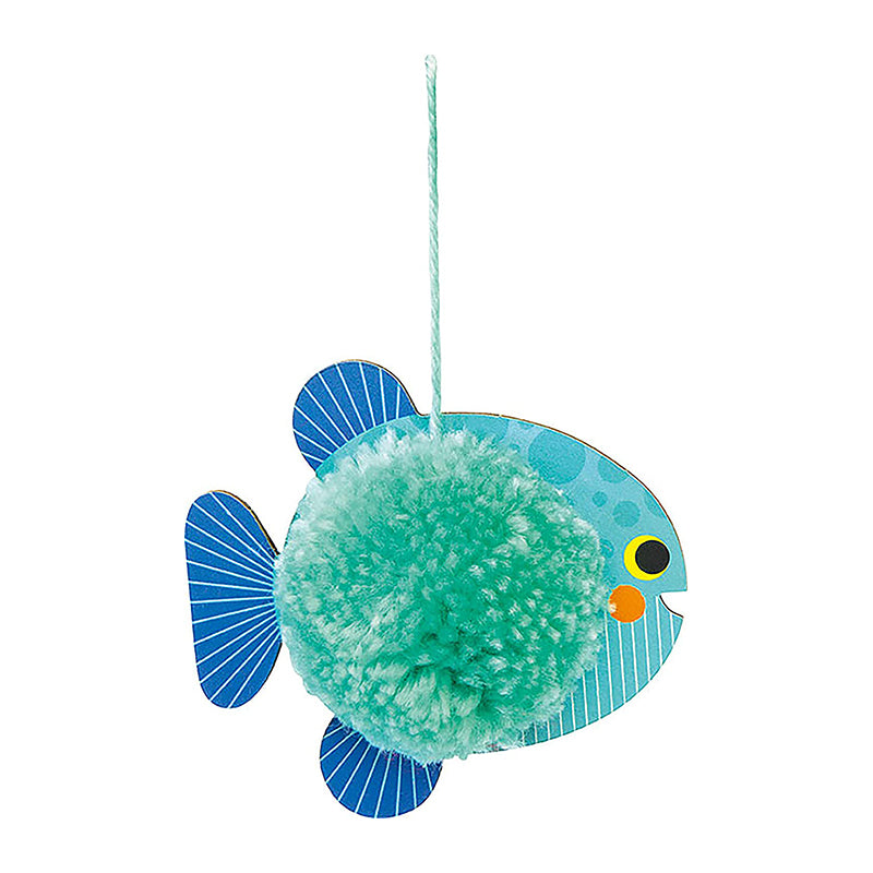 AVENUE MANDARINE Creative Box Pompoms to hang 3D Fishes 1206729