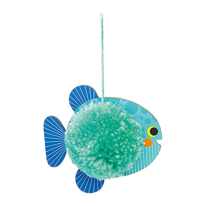 AVENUE MANDARINE Creative Box Pompoms to hang 3D Fishes 1206729