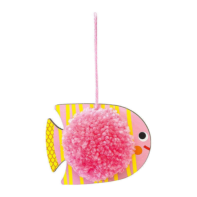 AVENUE MANDARINE Creative Box Pompoms to hang 3D Fishes 1206729