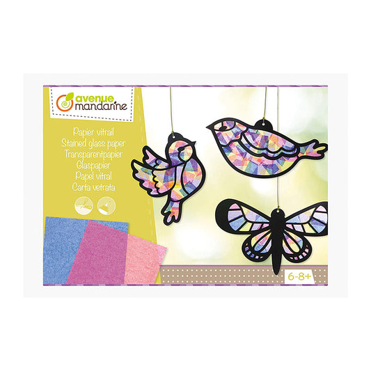 AVENUE MANDARINE Creative Box Stained Glass Paper 1206735