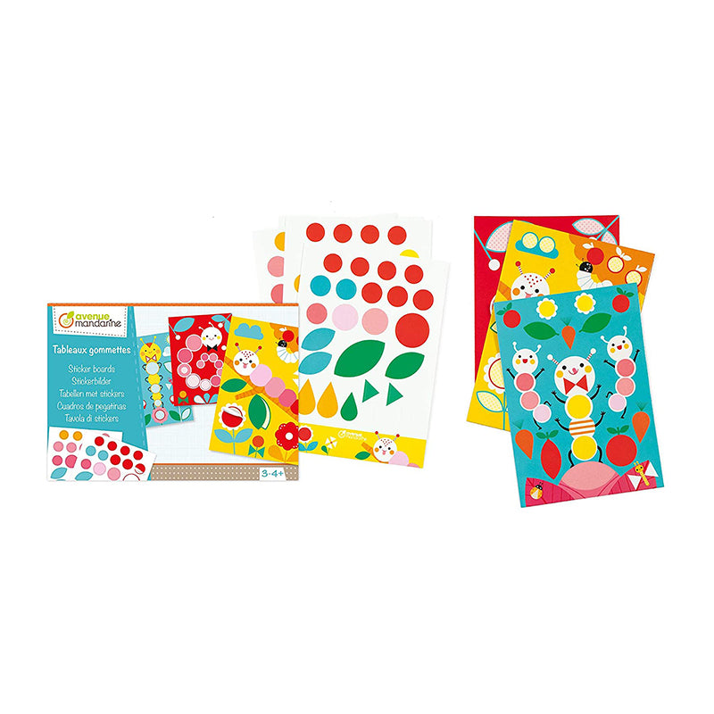 AVENUE MANDARINE Creative Box Sticker Boards Caterpillars 1206736