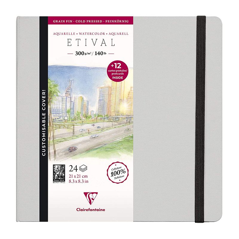 CLAIREFONTAINE Etival Hard Album Cold Pressed 300g 21x21cm