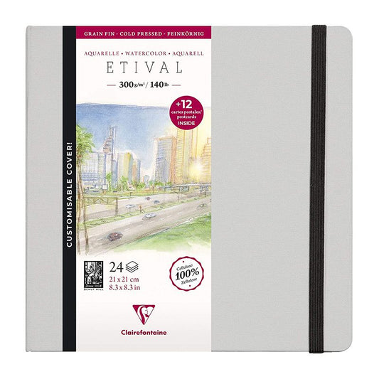 CLAIREFONTAINE Etival Hard Album Cold Pressed 300g 21x21cm