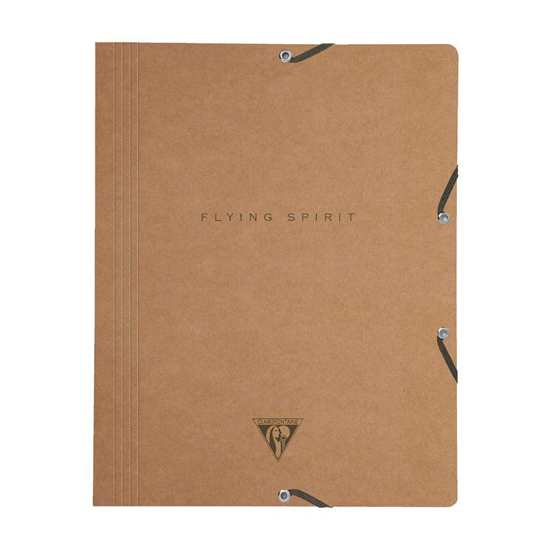 CLAIREFONTAINE Flying Spirit 3-Flap Elasticated Folder Kraft