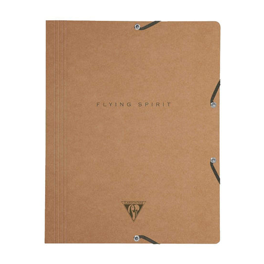 CLAIREFONTAINE Flying Spirit 3-Flap Elasticated Folder Kraft