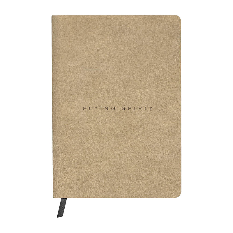 CLAIREFONTAINE Flying Spirit Leather Journal A5 Dot Beige