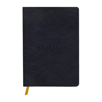 CLAIREFONTAINE Flying Spirit Leather Journal A5 Dot Black