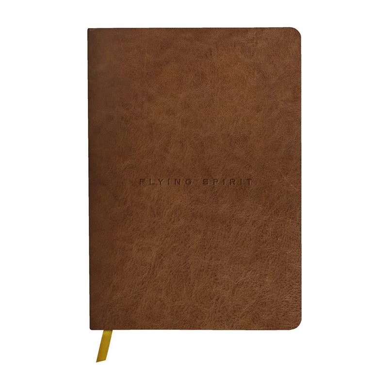 CLAIREFONTAINE Flying Spirit Leather Journal A5 Dot Cognac