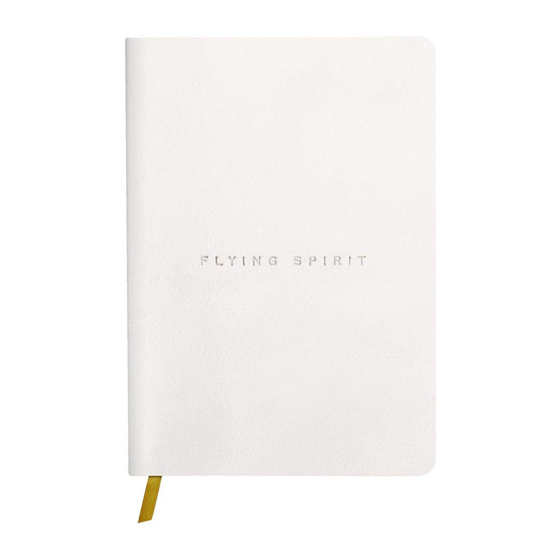 CLAIREFONTAINE Flying Spirit Leather Journal A5 Dot White