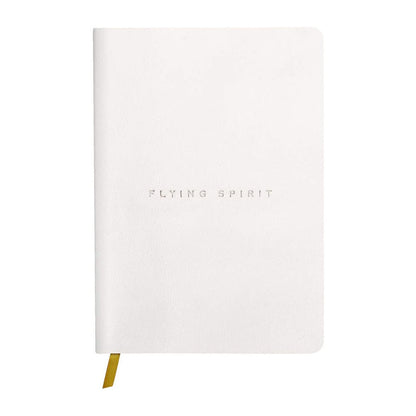 CLAIREFONTAINE Flying Spirit Leather Journal A5 Dot White