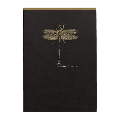 CLAIREFONTAINE Flying Spirit Notepad Clothbound A5 Lined Black