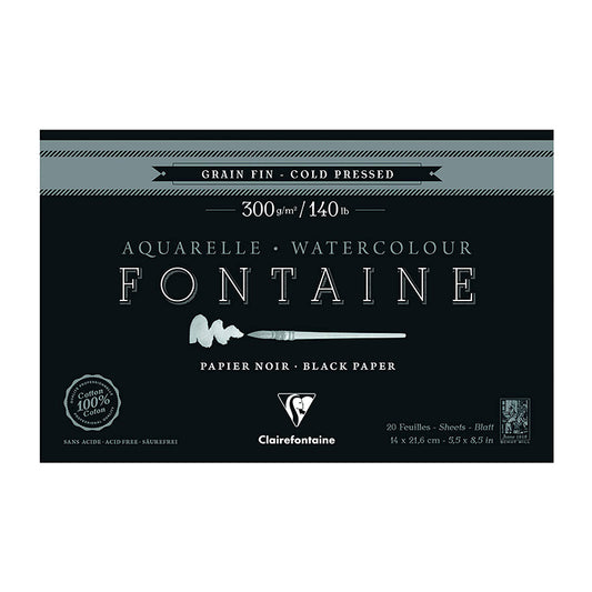 CLAIREFONTAINE Fontaine 4 Sides Cold Pressed 300g 14x21.6cm 15s