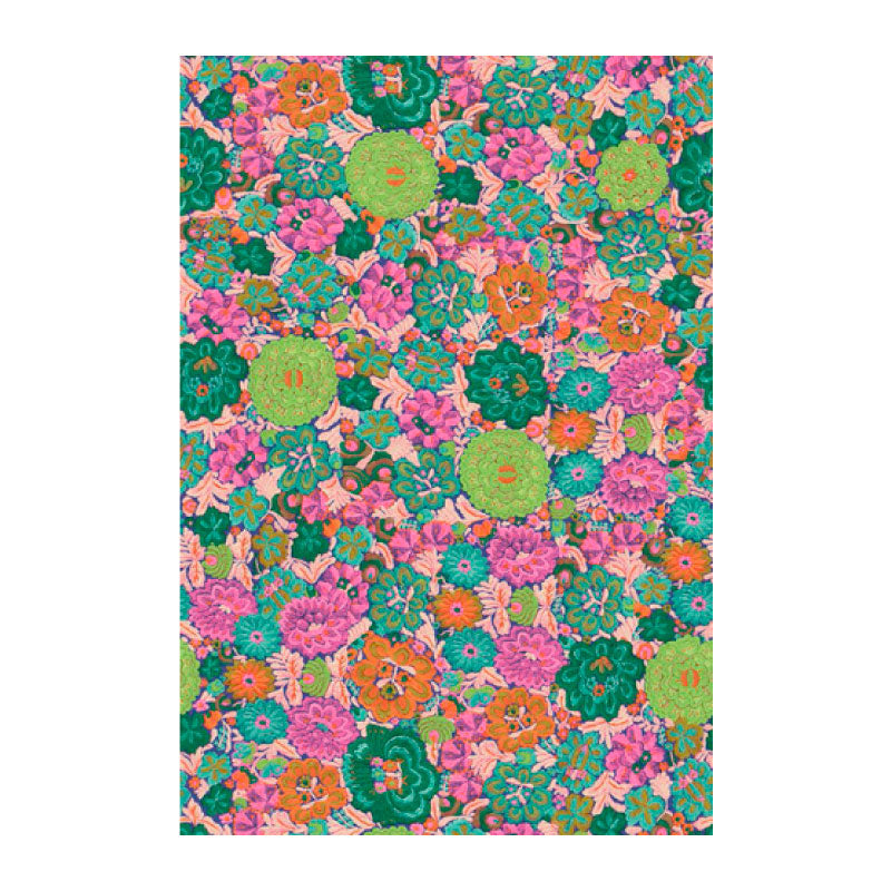 DECOPATCH Paper:Green 670 Embroidered Flowers