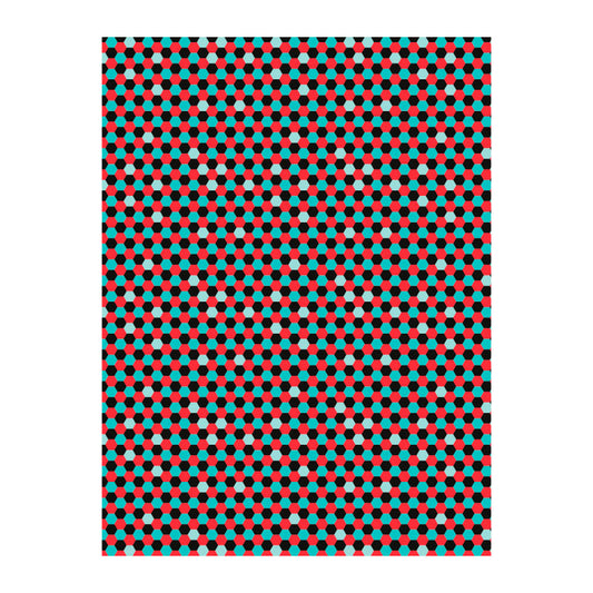 DECOPATCH Paper:Red 719 Hexagonal