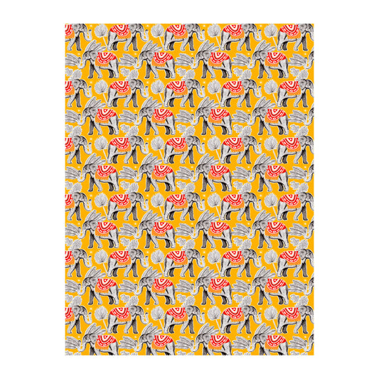 DECOPATCH Paper:Yellow & Orange 825 Elephants