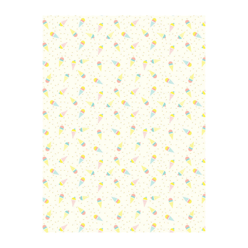 DECOPATCH Paper-Texture:Yellow & Orange 785 Ice Cream