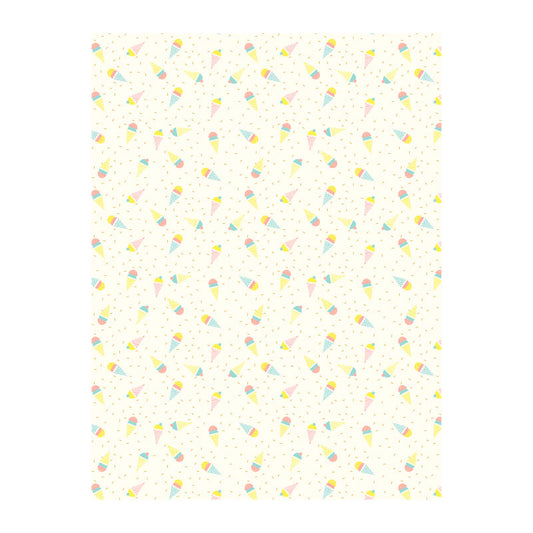 DECOPATCH Paper-Texture:Yellow & Orange 785 Ice Cream