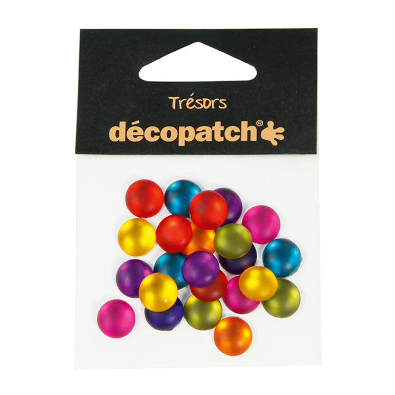 DECOPATCH:Accessories Cabochons 1cm Flashy 24s