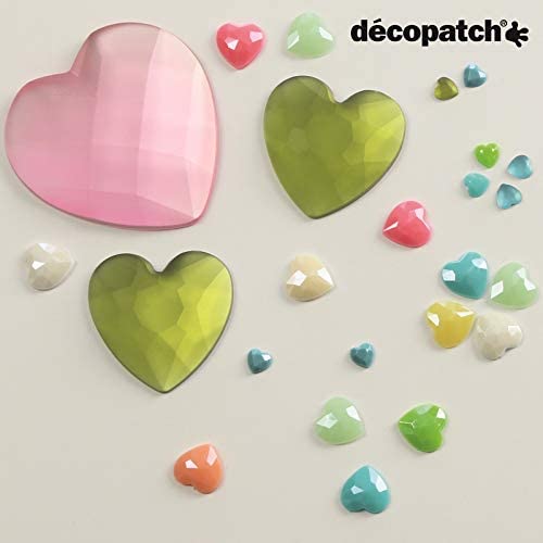 DECOPATCH:Accessories Hearts 0.5cm Black/White 60s