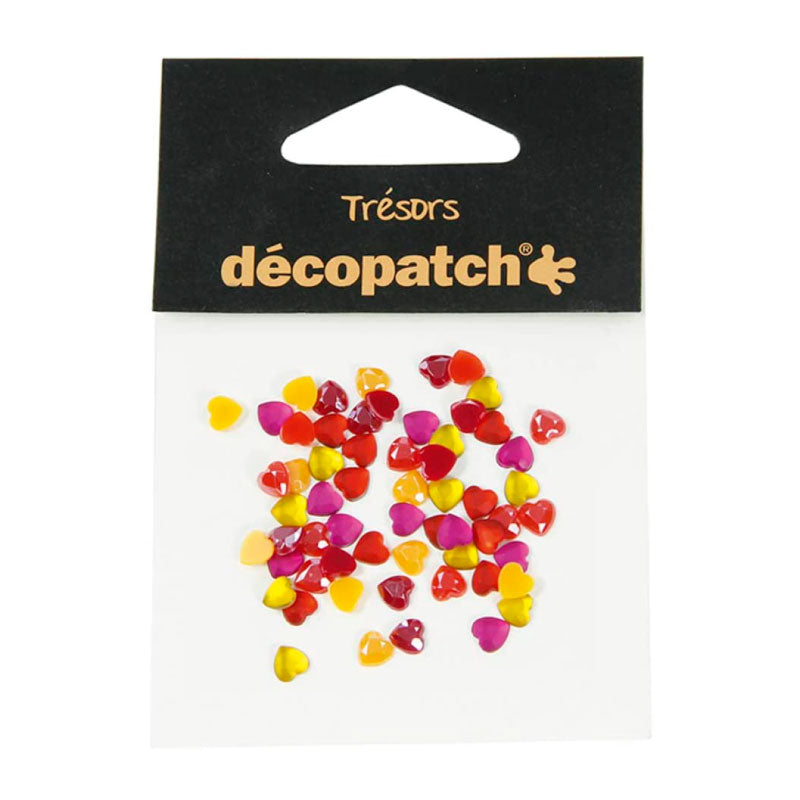 DECOPATCH:Accessories Hearts 0.5cm Yellow/Orange 6