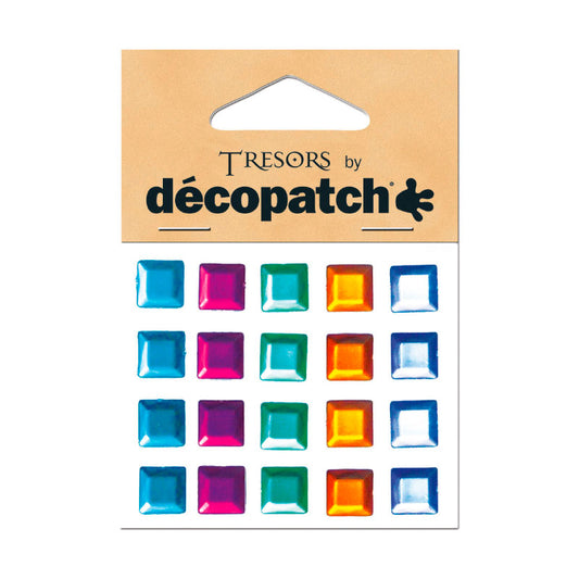 DECOPATCH:Accessories Squares Multicolour 20s