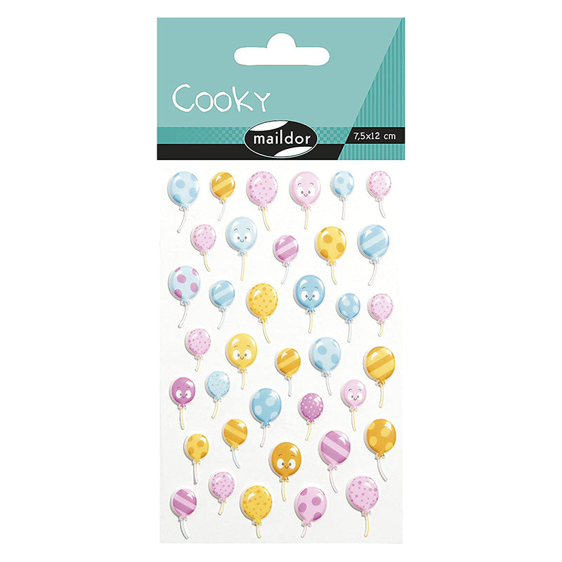 MAILDOR 3D Stickers Cooky Balloons 1s