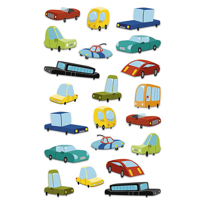 MAILDOR 3D Stickers Cooky Cars 1s