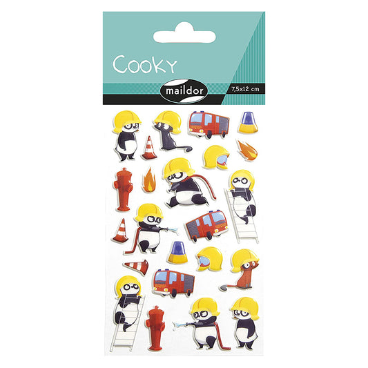 MAILDOR 3D Stickers Cooky Fireman 1s