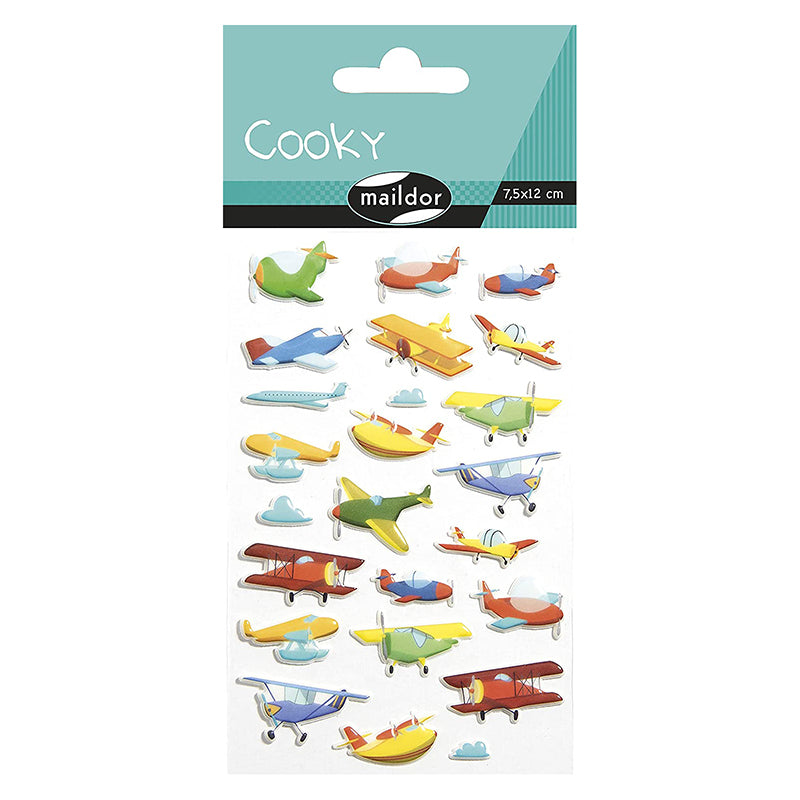 MAILDOR 3D Stickers Cooky Plane 1s