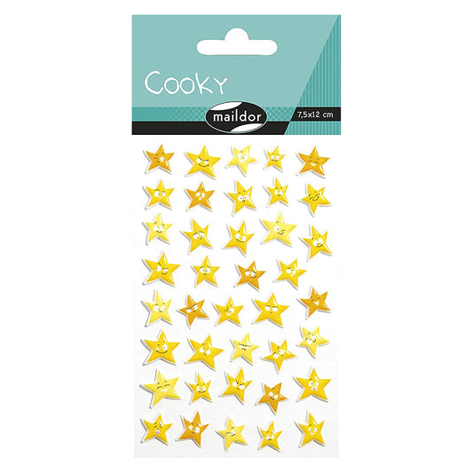 MAILDOR 3D Stickers Cooky Stars 1s