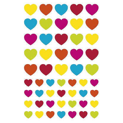 MAILDOR Geo Stickers Initial Multicolour Hearts 4s