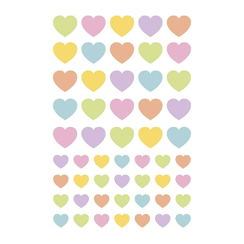 MAILDOR Geo Stickers Initial Multicolour Hearts 4s