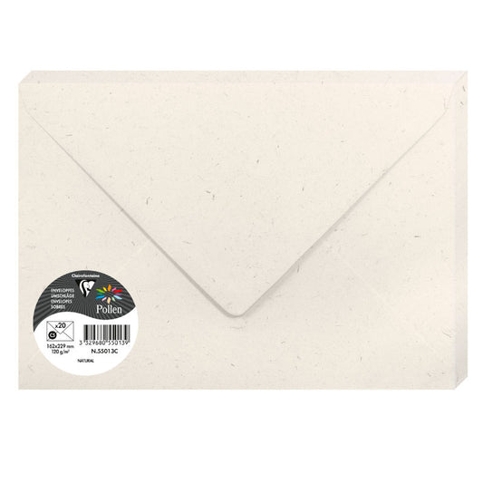 POLLEN Natura Envelopes 120g 162x229mm 20s