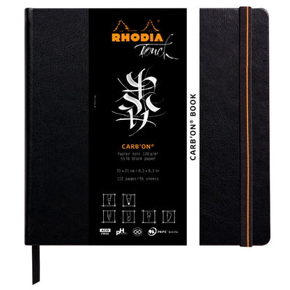 RHODIA Touch Carbon Book 120g 21x21cm Blank 56s