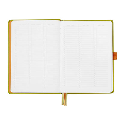 RHODIArama Goalbook HC White A5 Dot Anise Green