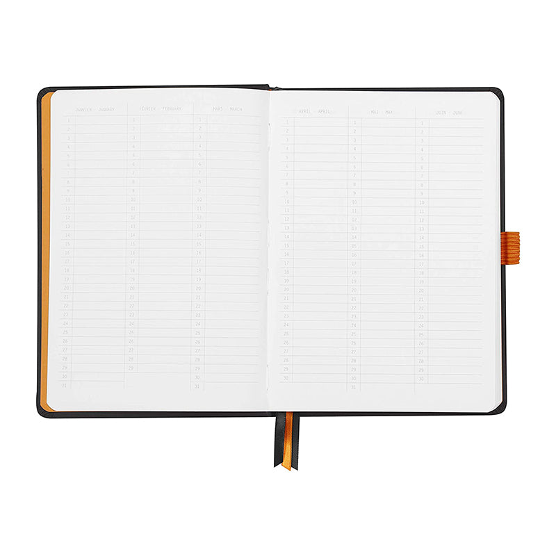 RHODIArama Goalbook HC White A5 Dot Black