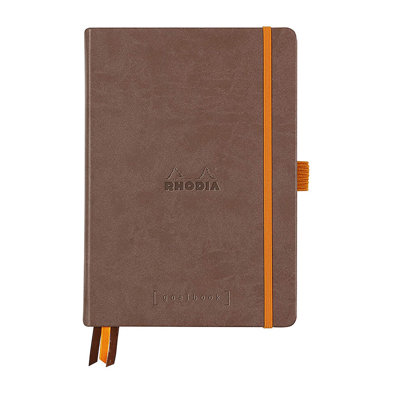 RHODIArama Goalbook HC White A5 Dot Chocolate