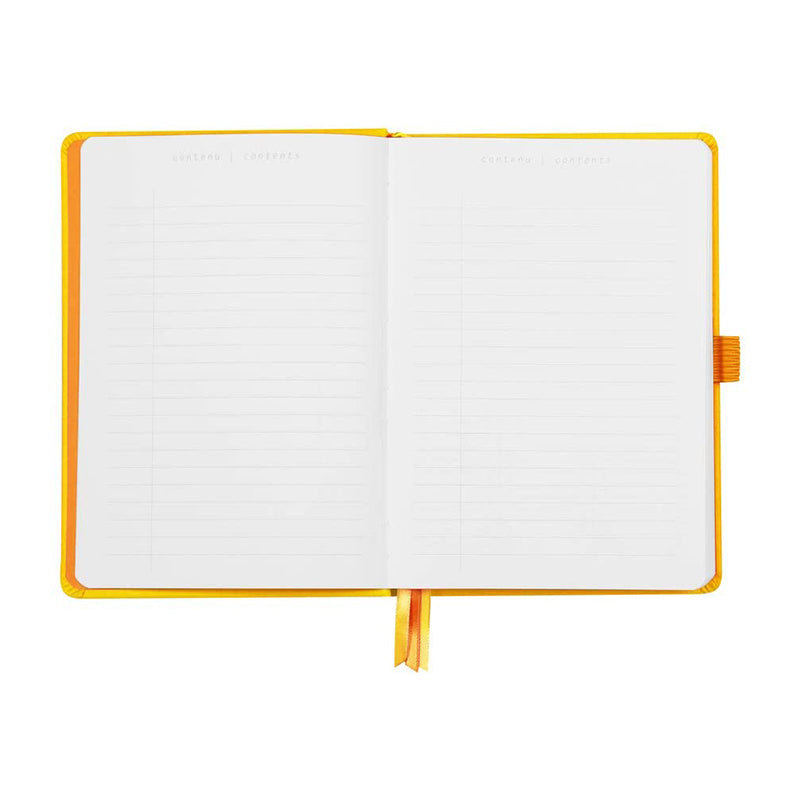 RHODIArama Goalbook HC White A5 Dot Daffodil Yello