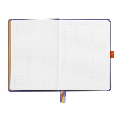 RHODIArama Goalbook Hardcover White A5 Dot Iris