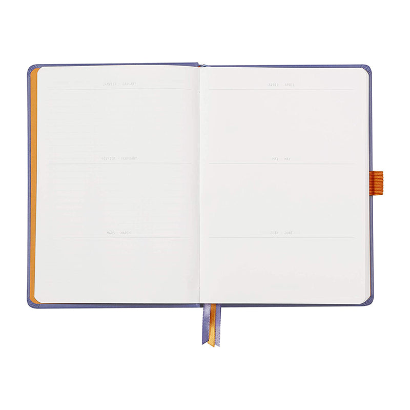 RHODIArama Goalbook Hardcover White A5 Dot Iris