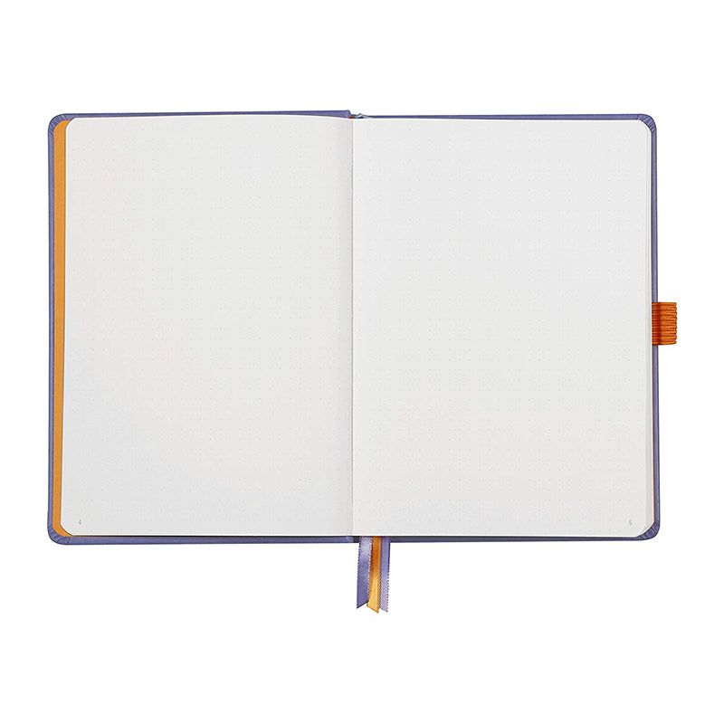 RHODIArama Goalbook Hardcover White A5 Dot Iris