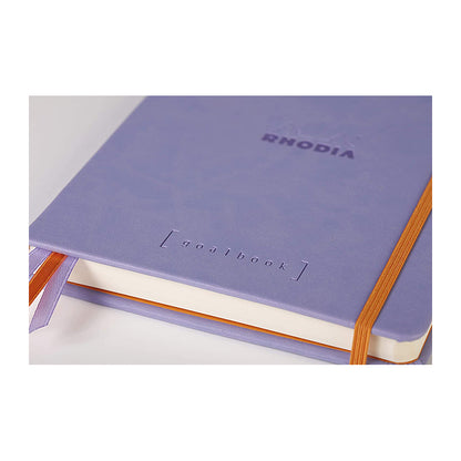 RHODIArama Goalbook Hardcover White A5 Dot Iris