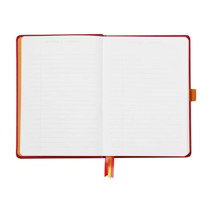 RHODIArama Goalbook Hardcover White A5 Dot Poppy